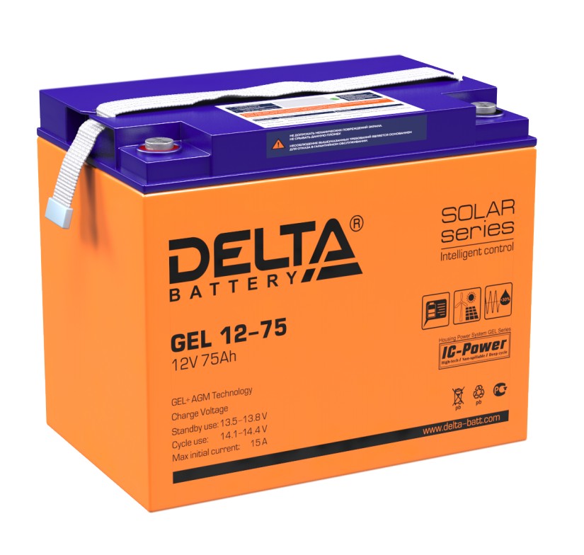 Аккумулятор DELTA GEL 12-75 в Южно-Сахалинске