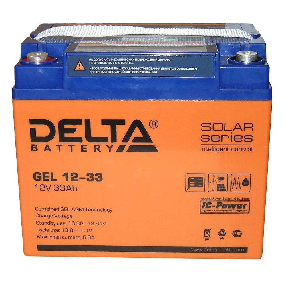 Аккумулятор DELTA GEL 12-33 в Чебоксарах
