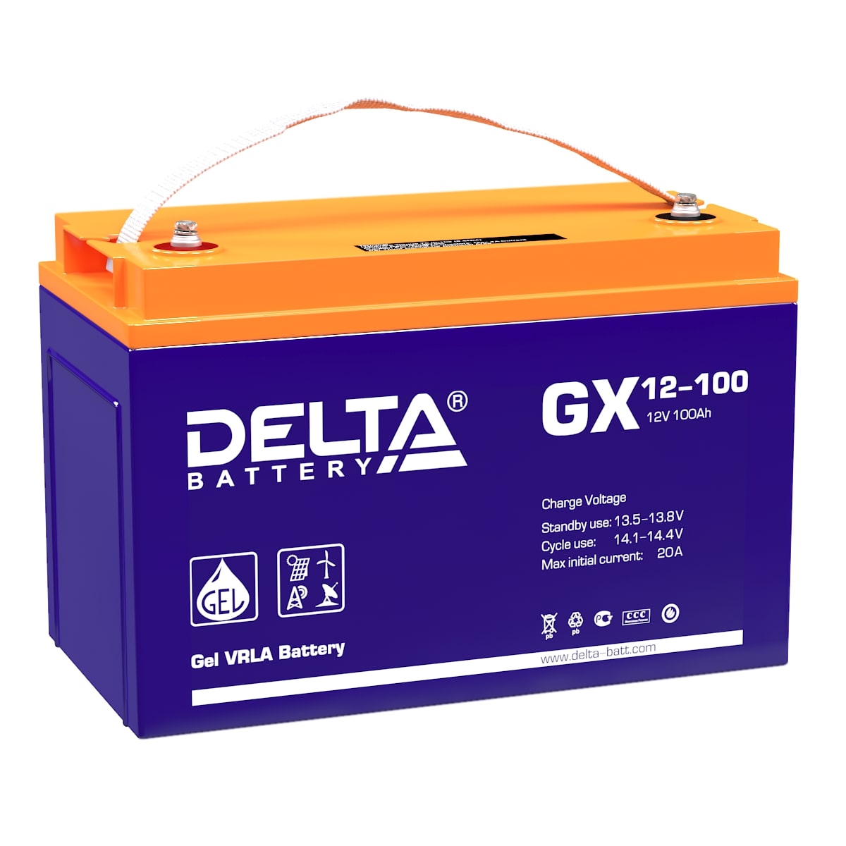 Аккумулятор DELTA GX 12-100 в Чебоксарах