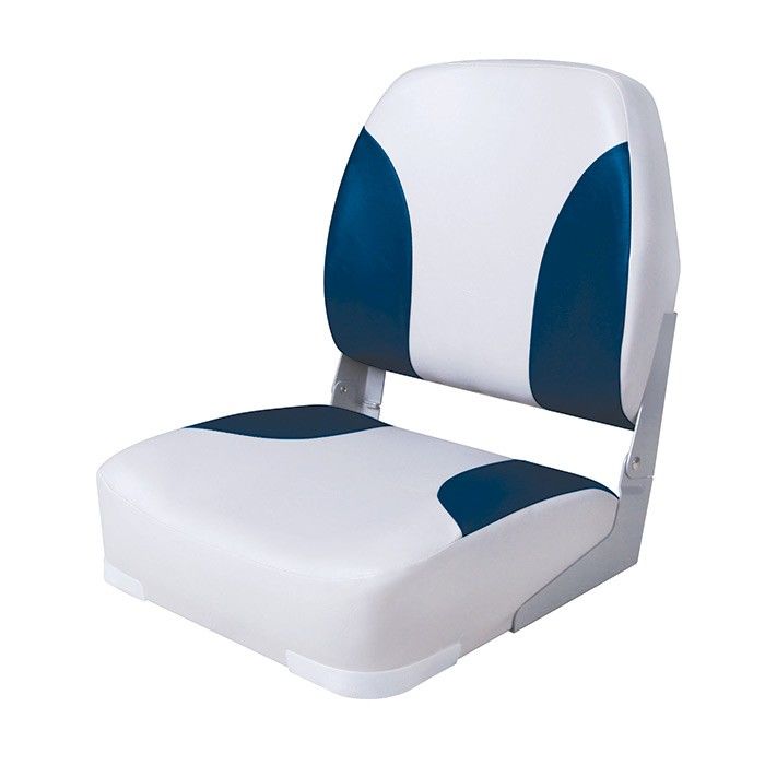 Кресло складное мягкое Classic Low Back Seat (серый/синий) в Краснодаре