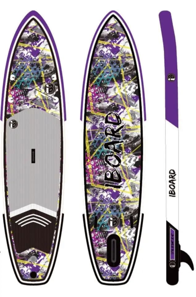 Надувная доска для SUP-бординга IBOARD PRO 11.6′ Purple Flow в Уфе