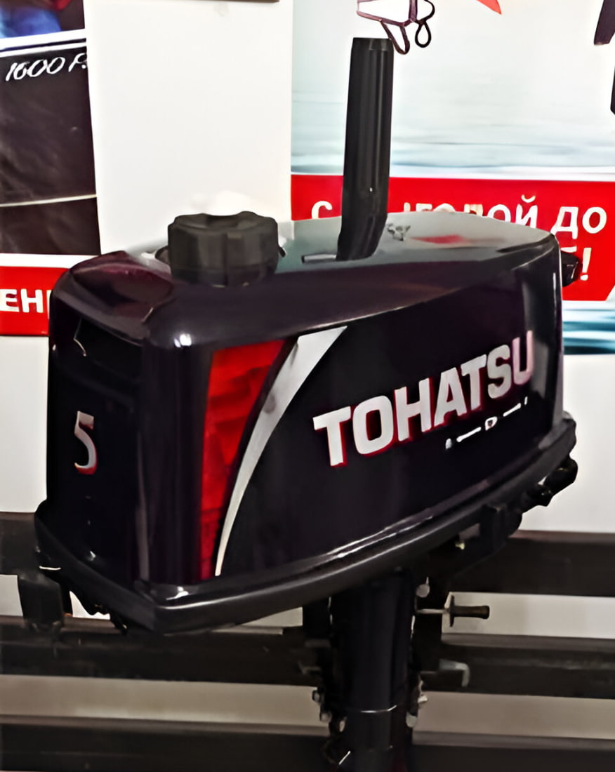 2х-тактный лодочный мотор TOHATSU M 5 BD S Б/У в Новосибирске