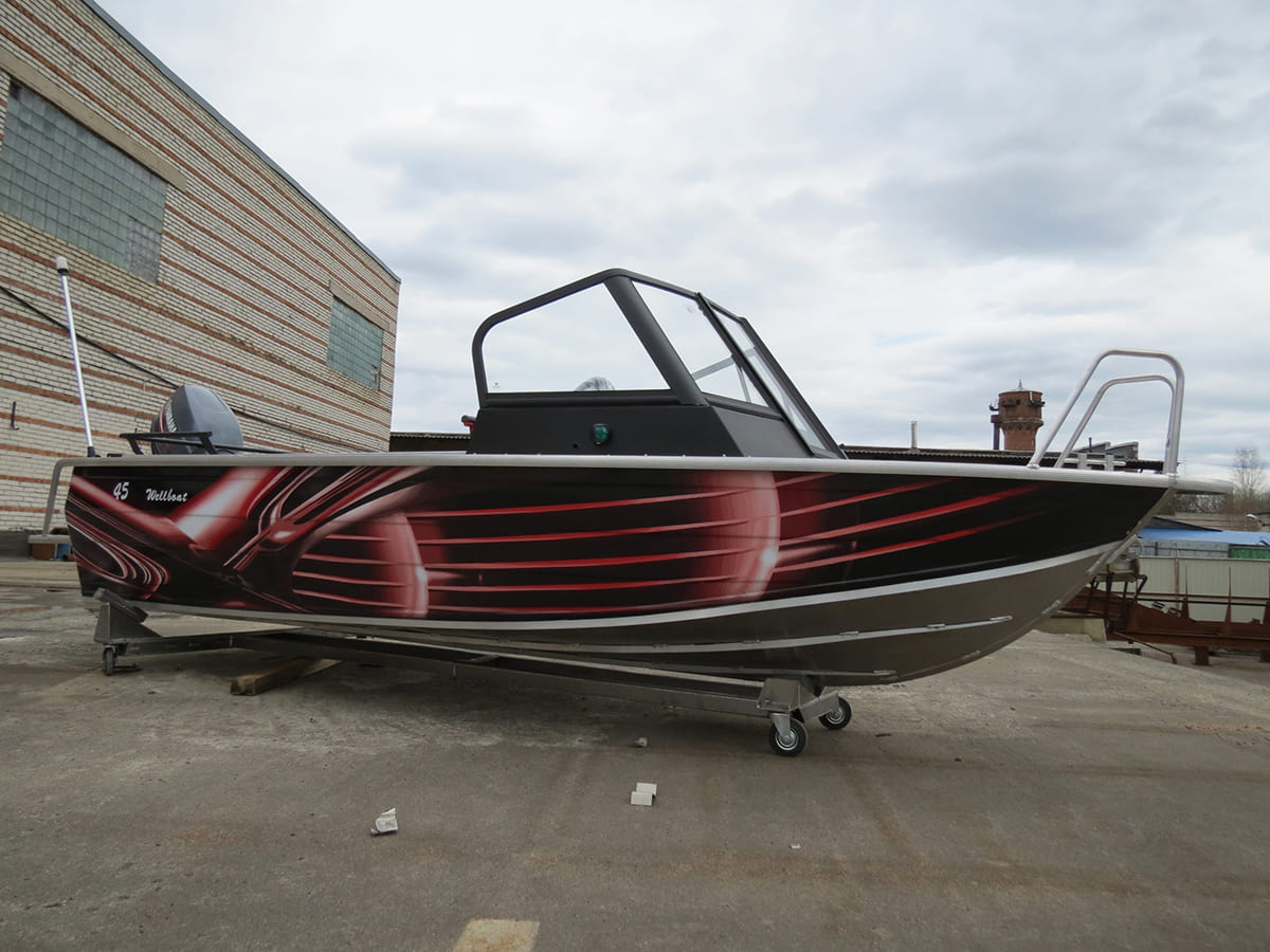 Катер-лодка алюминиевая WELLBOAT 45i в Самаре